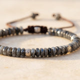Bracelet "Force Intérieure" en Larvikite