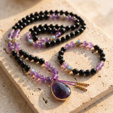 Collier Mala « Gardienne Intérieure » en Pierres Naturelles