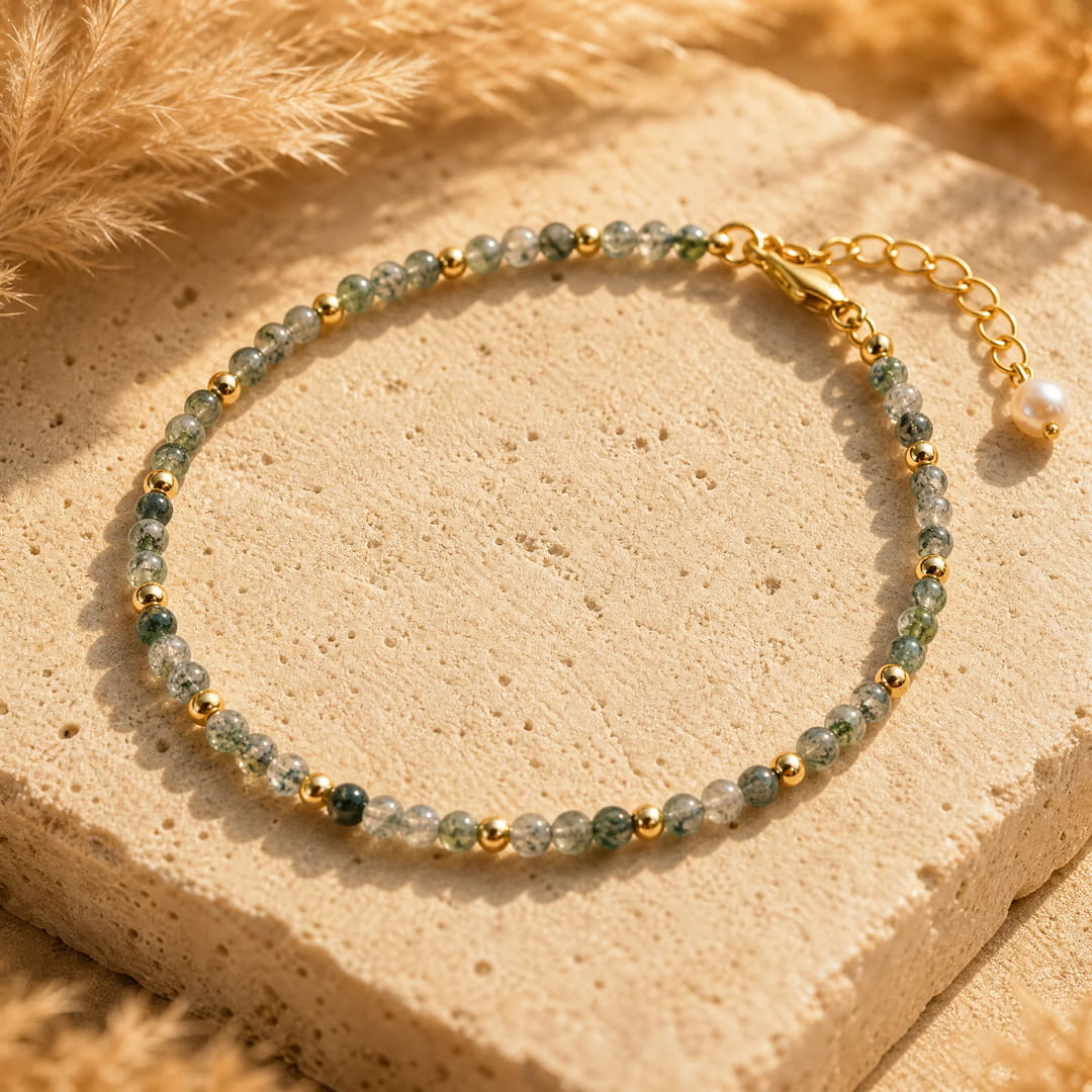 Bracelet Raffiné en Pierres Naturelles Fines