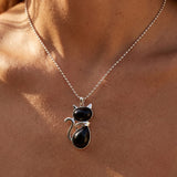 Pendentif Chat en Pierre Naturelle