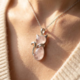 Pendentif Chat en Pierre Naturelle