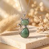 Pendentif Chat en Pierre Naturelle