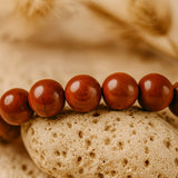 Bracelet "Endurance" en Jaspe Rouge