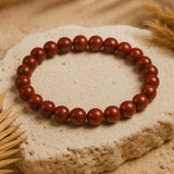 Bracelet "Endurance" en Jaspe Rouge