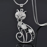 Collier Chats de l'Amour en Argent Sterling