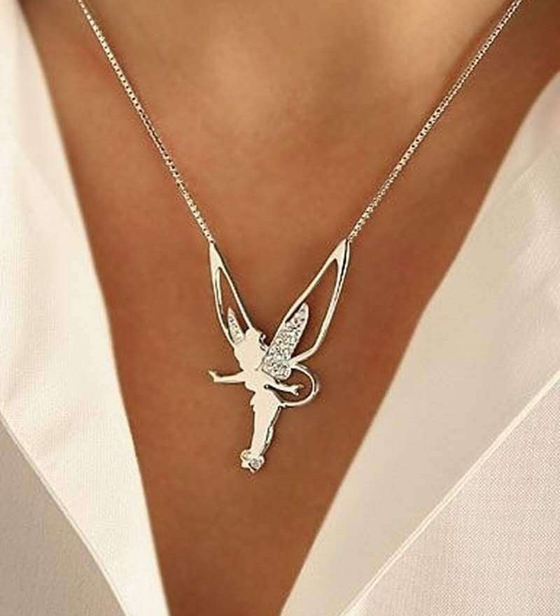 Collier avec pendentif fée en or