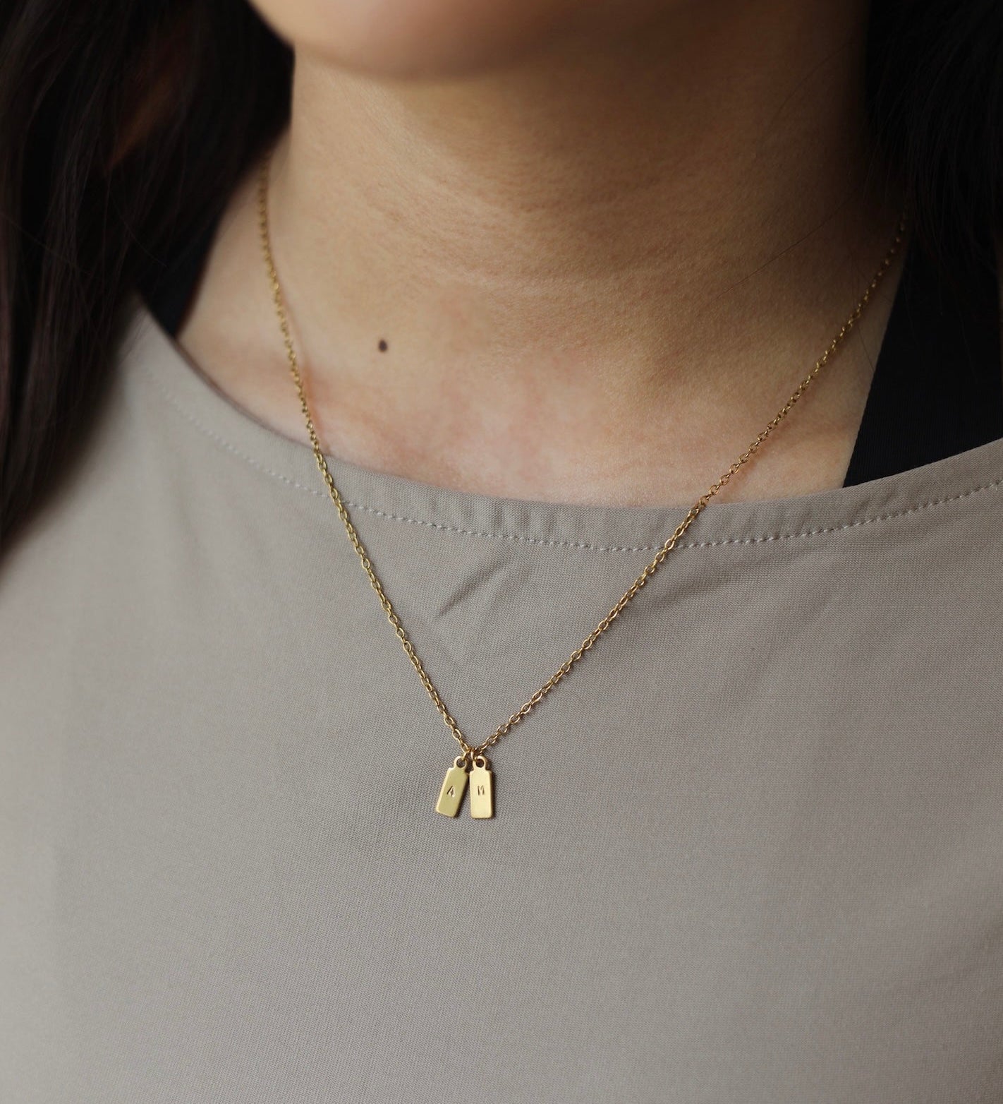 Collier Initiales Personnalisable