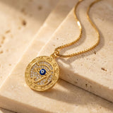 Collier "Symbole de Protection" Oeil d’Horus Doré