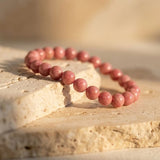 Bracelet “Douceur du Cœur” en Rhodonite