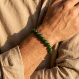 Bracelet “Dhara” en Jade Néphrite