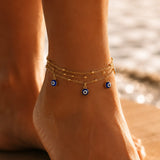 Bracelet de Cheville Oeil Bleu