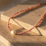 Collier "Perle de Tendresse" - Rhodochrosite