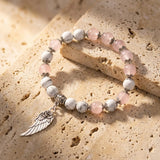 Bracelet "Aile d'Ange" en Pierres Naturelles