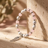 Bracelet "Aile d'Ange" en Pierres Naturelles