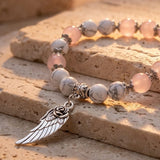 Bracelet "Aile d'Ange" en Pierres Naturelles