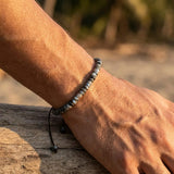 Bracelet "Force Intérieure" en Larvikite
