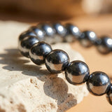 Bracelet "Symbole d'Ancrage" en Hématite