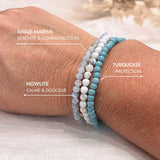 Ensemble "Océan de Douceur" en Turquoise, Howlite & Aigue-Marine