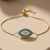 Bracelet Œil Bleu – Symbole Traditionnel contre le Mauvais Œil