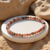 Bracelet Fin en Perles de Pierre de 4mm