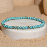 Bracelet Fin en Perles de Pierre de 4mm