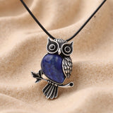 Collier "Esprit du Hibou" – Pierre Naturelle au Choix