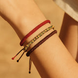 Trio de Bracelets Style Tibétain "Porte-Bonheur"
