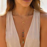 Collier Double "Cascade des 7 Chakras"