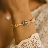 Bracelet Tressé "Audace" en Jaspe & Labradorite