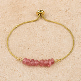 Bracelet Fin en Pierres Irrégulières
