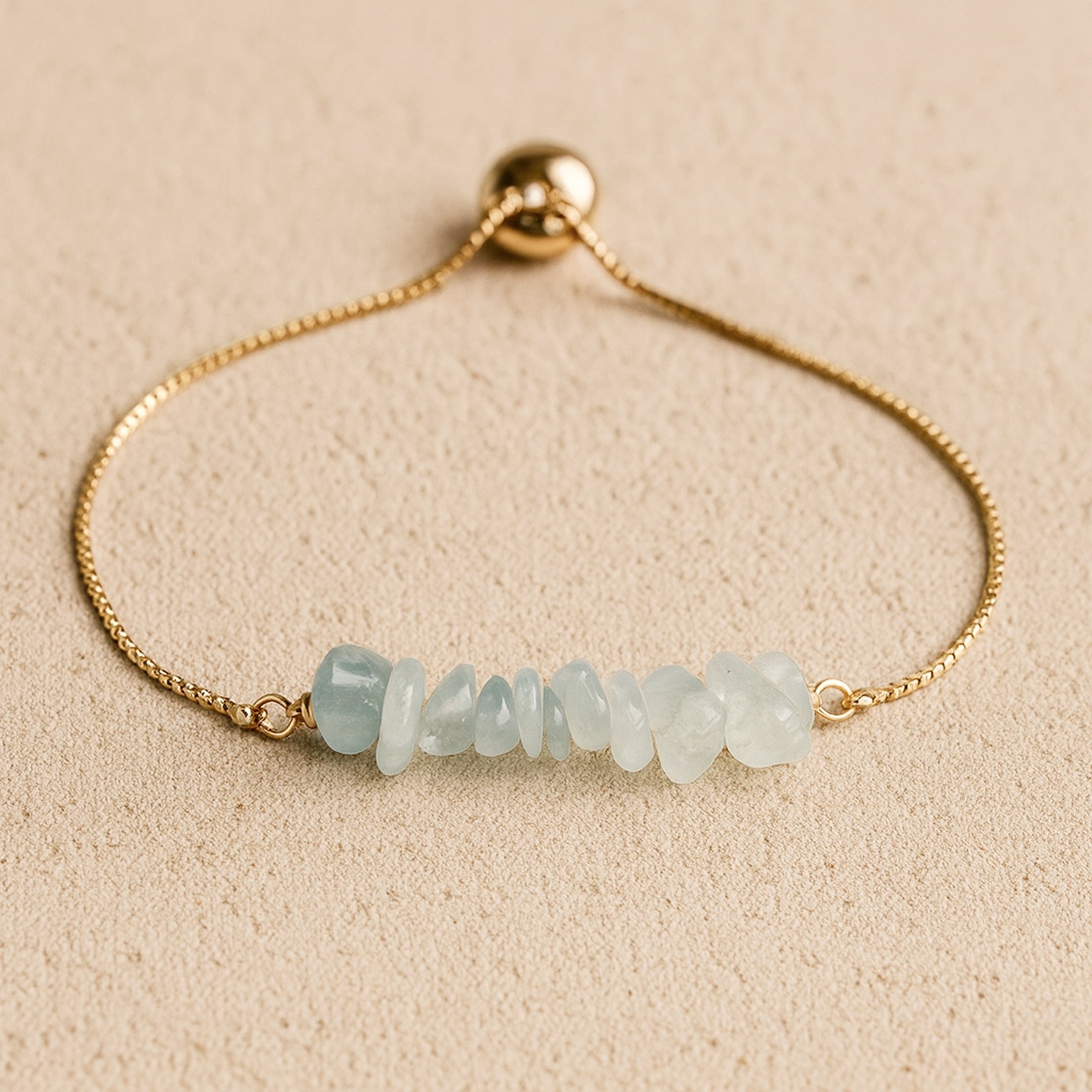 Bracelet Fin en Pierres Irrégulières