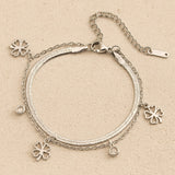 Bracelet "Trèfle Enchanté" - Couleur Or / Argent