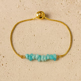 Bracelet Fin en Pierres Irrégulières