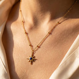 Collier Étoile "Cap Intérieur" en Lapis Lazuli