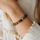 Bracelet "Paix Intérieure" en Agate Indienne