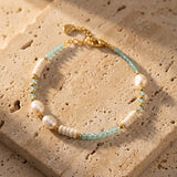 Bracelet "Océan Paisible" & Perles de Culture d’Eau Douce