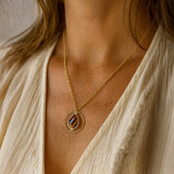 Collier "Cercle Protecteur" en  Oeil de Tigre