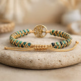 Bracelet "Vie Éternelle" en Turquoise Africaine