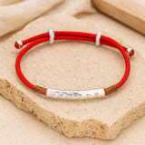 Bracelet Corde Rouge "Mantra" - Porte-Bonheur Symbolique