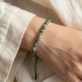 Bracelet Ajustable "Sérénité" en Agate Mousse