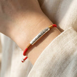 Bracelet Corde Rouge "Mantra" - Porte-Bonheur Symbolique