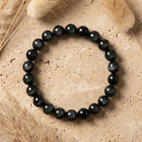 Bracelet "Œil Gardien" en Obsidienne Œil Céleste