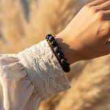 Bracelet "Œil Gardien" en Obsidienne Œil Céleste
