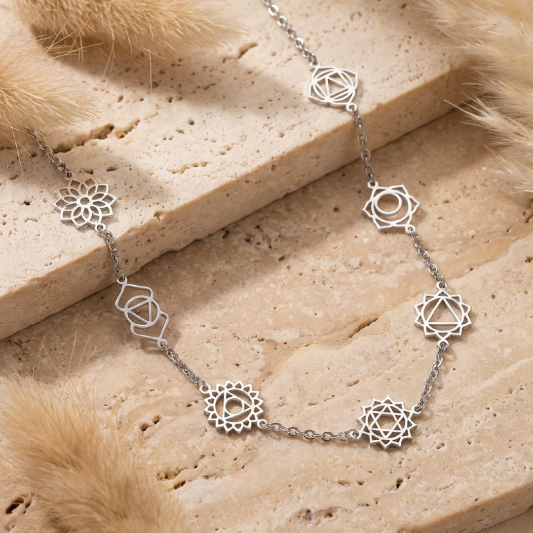 Collier 7 Chakras - Symboles Mystiques
