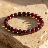Bracelet "Force de Vie" en Grenat Almandin