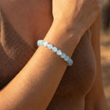 Bracelet "Bonheur" en Aigue-Marine