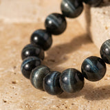 Bracelet "Ange Gardien" en Oeil de Faucon