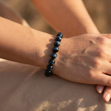 Bracelet "Ange Gardien" en Oeil de Faucon
