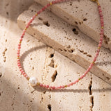 Collier "Perle de Tendresse" - Rhodochrosite