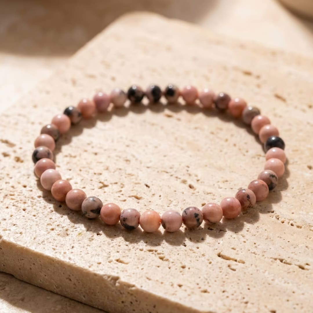 Bracelet Fin en Perles de Pierre de 4mm